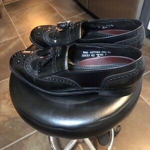 Florsheim Black Leather Wing Tip w Tassel - 60